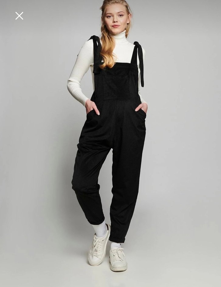 Siyah Hamile Tulum - Görsel 3