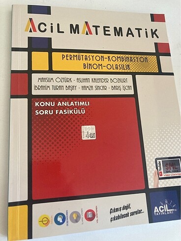 Acil matematik permütasyon kombinasyon binen olasılık fasikülü h