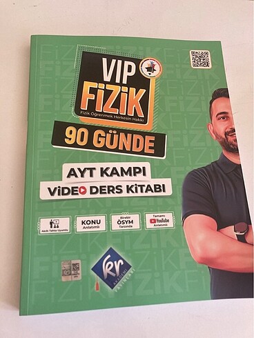 Kr akademi vıp ayt fizik video ders kitabı hiç bir sayfası çözül