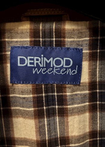 Kahverengi Deri Mont - Görsel 4