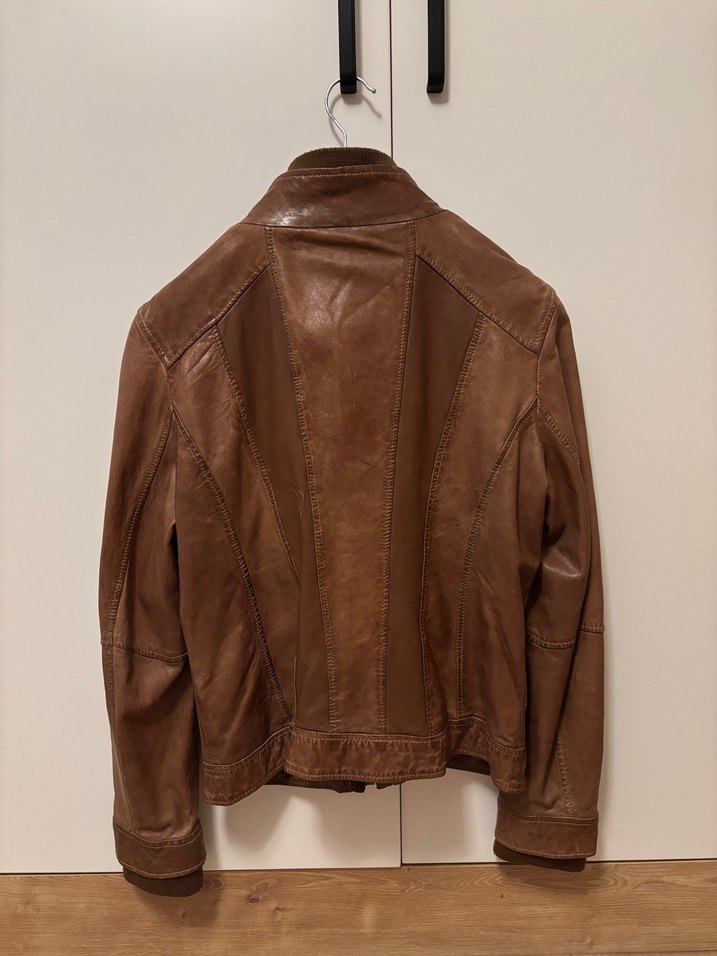 Kahverengi Deri Mont - Görsel 3