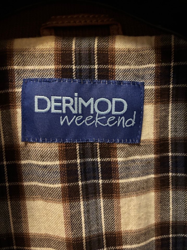 Kahverengi Deri Mont - Görsel 4