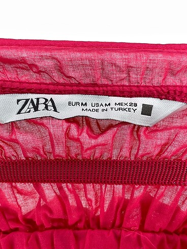 m Beden pembe Renk Zara Kısa Elbise %70 İndirimli.