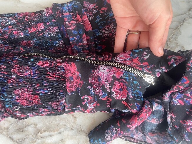 xs Beden bordo Renk Sagaza elbise