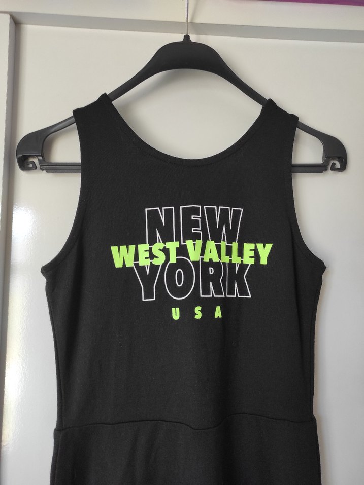 Kadın Siyah kolsuz mini Spor Elbise - Görsel 2