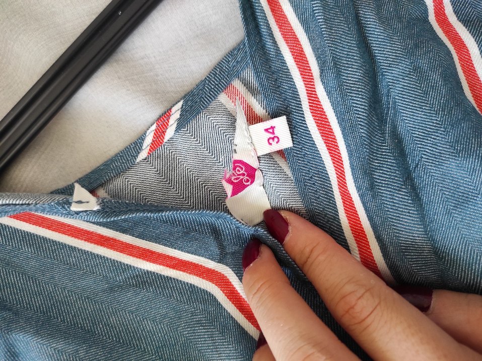 Çizgili Kumaşlı Kadın Tulum halter - Görsel 5