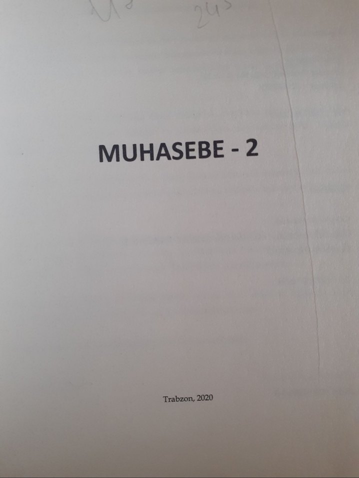 Muhasebe-2 Prof. Dr. Yusuf Sürmen Kitabı - Görsel 2