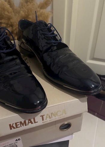 Lacivert Kemal tanca Rugan Erkek Klasik Ayakkabı - Görsel 4