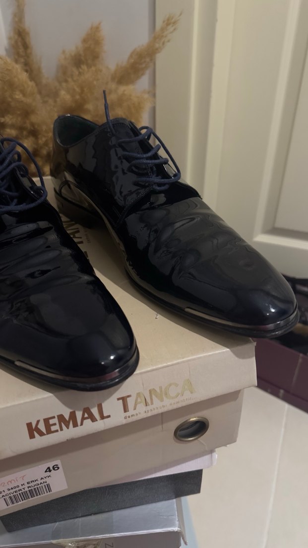 Lacivert Kemal tanca Rugan Erkek Klasik Ayakkabı - Görsel 4