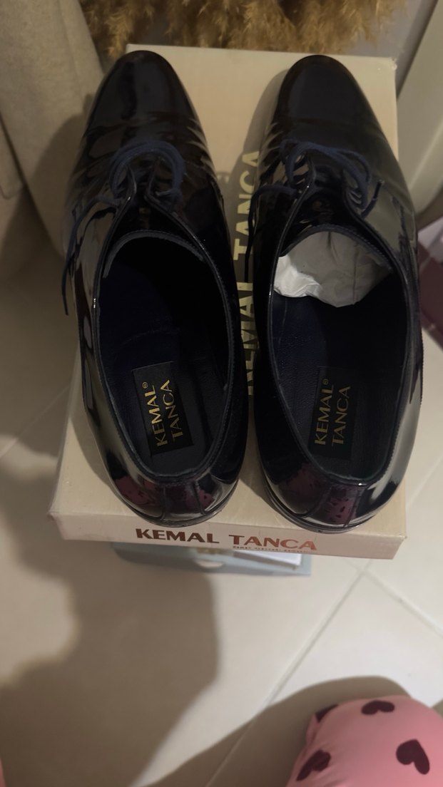 Lacivert Kemal tanca Rugan Erkek Klasik Ayakkabı - Görsel 5