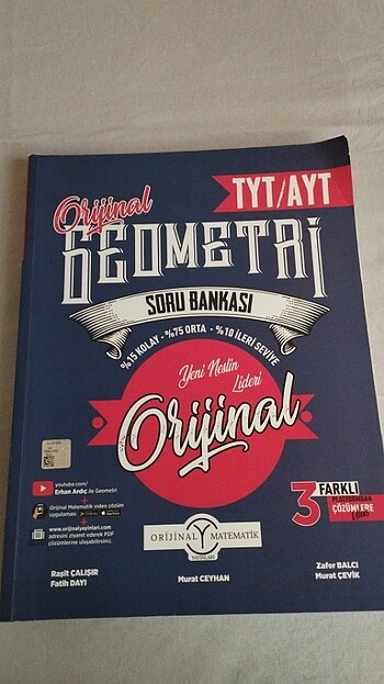 ORİJİNAL TYT AYT GEOMETRİ SORU BANKASI 