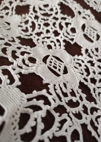 El İşçiliği Beyaz Dantel Motifler - Görsel 2