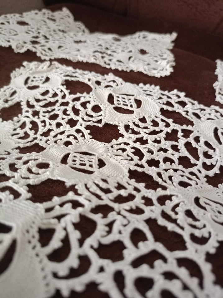 El İşçiliği Beyaz Dantel Motifler - Görsel 3