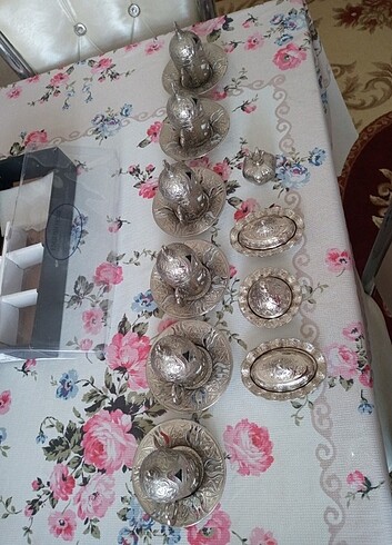 Gümüş Osmanlı kahve takımı 