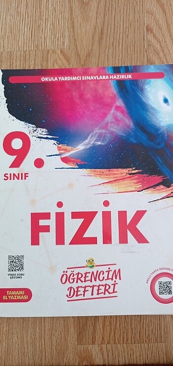  9. sınıf fizik konu anlatımlı defter