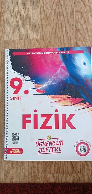 9. sınıf fizik konu anlatımlı defter