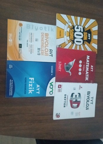 TYT AYT Fizik Biyoloji Matematik Deneme Kitapları - Görsel 2