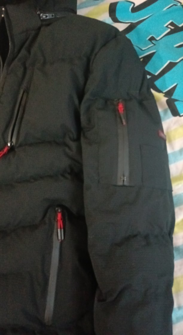 Erkek Siyah Fermuarlı Sokak Stili Mont - Görsel 2