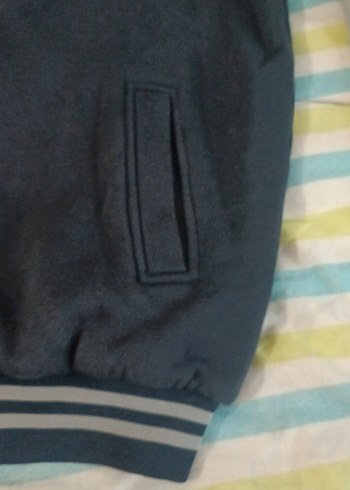 Düğmeli Çocuk Gri Sweatshirt Ceket - Görsel 4