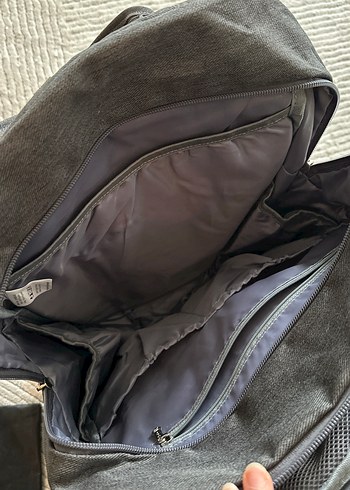 Anne Bebek Çantası Gri Renkli Termal Bölmeli - Görsel 7