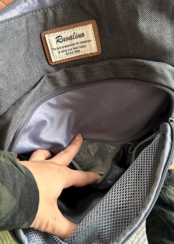 Anne Bebek Çantası Gri Renkli Termal Bölmeli - Görsel 3