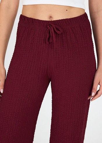 Zara Bordo Pantolon bürümcük (cepli)