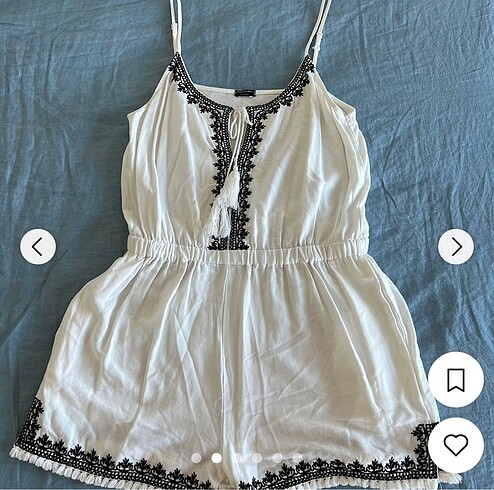 m Beden beyaz Renk Calzedonia tulum