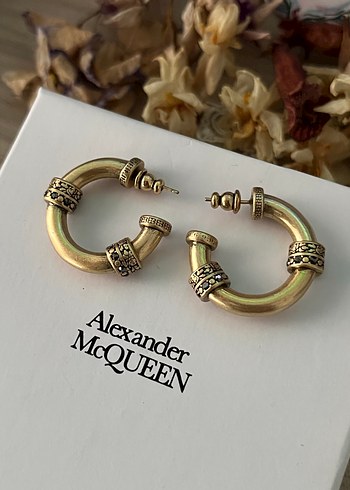 Alexander McQueen Alexander McQueen Altın Kaplamalı Vintage Küpeler