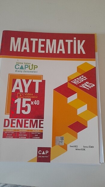 Çap ayt matematik denemeleri