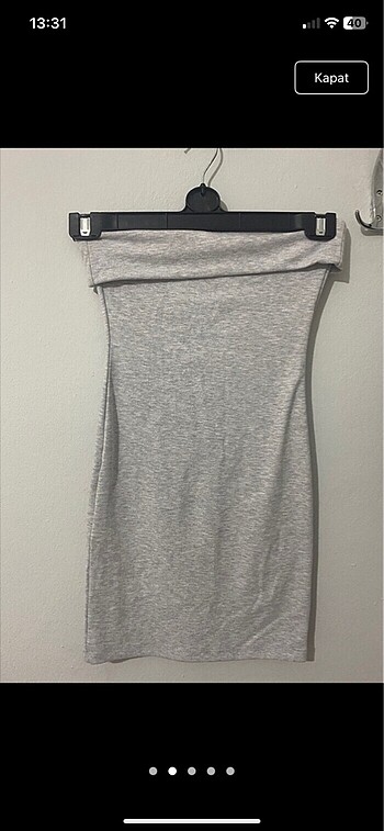 Bershka Straplez elbise