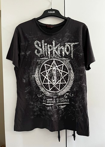 Slipknot Baskılı Siyah Rock Punk Tişört