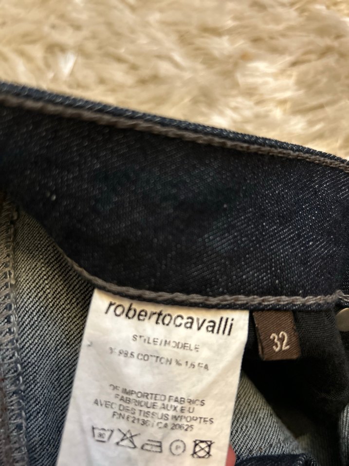Roberto Cavalli Koyu Mavi Vintage / Y2K Jean - Beden 32 — görsel 3/6