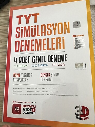 3D tyt genel deneme sıfır