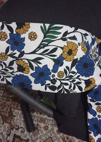 Zara Çiçek Desenli Uzun Kollu Bohem Bluz