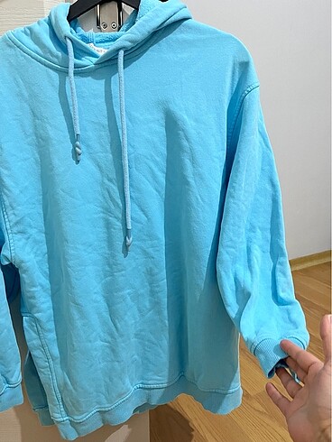 s Beden mavi Renk Zara kapüşonlu Sweat S beden