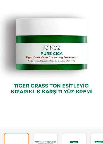 Sinoz Pure Cica Kızarıklık Karşıtı Yüz Kremi