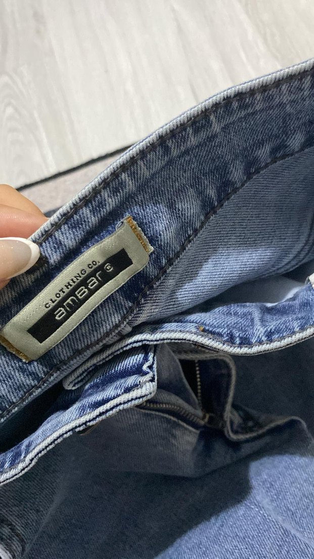 Nakışlı Yırtmaçlı Bohem Kadın Kot Pantolon - Görsel 2