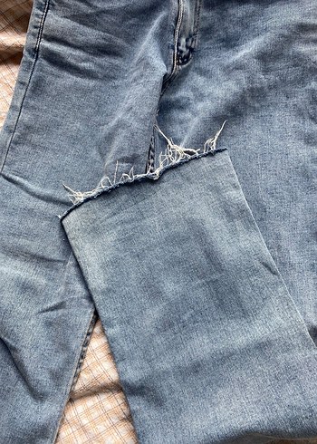Mavi Normal Boy Kadın Denim Pantolon - Görsel 3