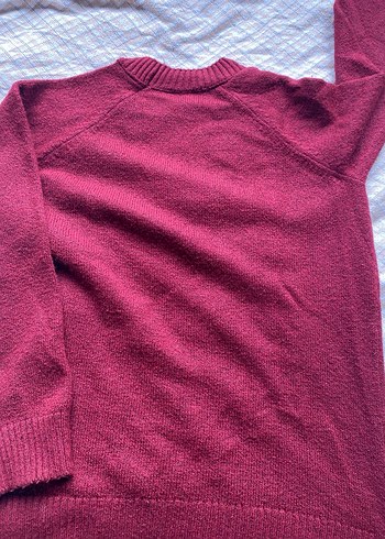 Bordo Kadın Triko Kazak - Görsel 3