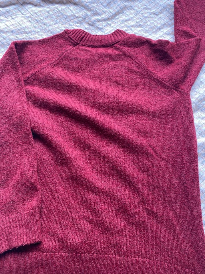 Bordo Kadın Triko Kazak - Görsel 3