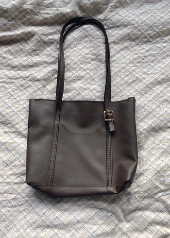 Kahverengi Deri Minimalist Kadın Çanta - Görsel 2