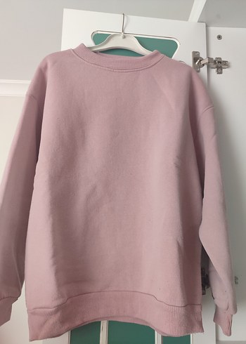 Kadın Soluk Pembe Oversize Sweatshirt