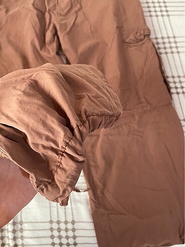 s Beden kahverengi Renk paraşüt pantolon kahve rengi