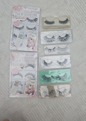 Bej Renkli Hafif Takma Kirpik Seti - Görsel 2