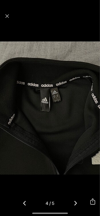 xs Beden siyah Renk Vücuda tam oturan Adidas ceket