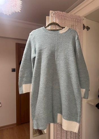 Acık yeşil Uzun Kollu Triko Kadın Kazak - Görsel 2