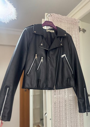 Siyah Deri Ceket - Görsel 2