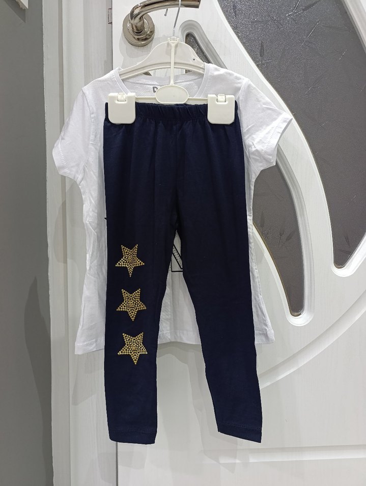 Kız Çocuk Beyaz Baskılı Tişört - Görsel 2