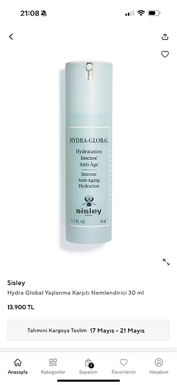 Sisley hydra global 4ml