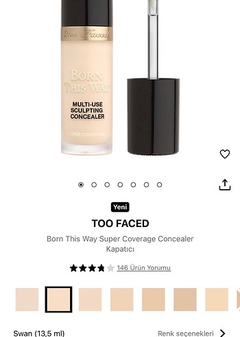 Too Faced Born This Way Kapatıcı - Swan